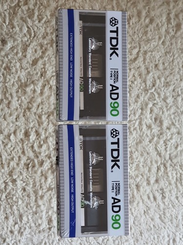 Tdk ad90 blank audio cassette - tdk,