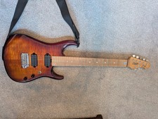 Sterling by Music Man JP157 Electric Guitar Tiger Red Quilt, 7-String,READ DESC