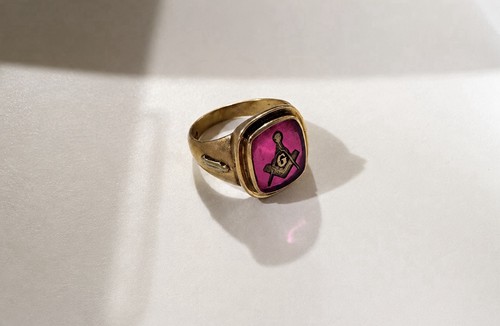 Vintage freemason masonic ring - freemason,