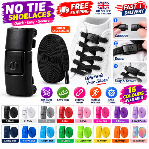 Tie elastic shoe laces - tie,