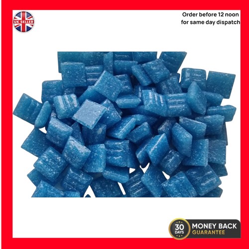 100 blue vitreous mosaic - vitreous,