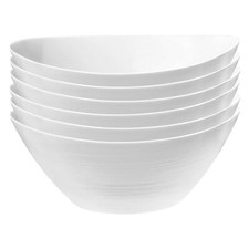 6x Bormioli Rocco White 25cm