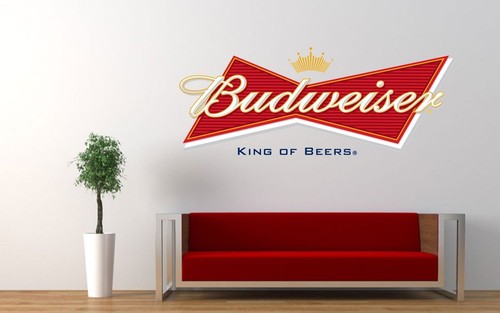 Budweiser wall sticker beer - budweiser,