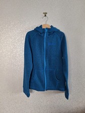 Jack Wolfskin Nanuk Kids Boys Blue Longsleeve Full Zip Hooded Fleece Age 11-12