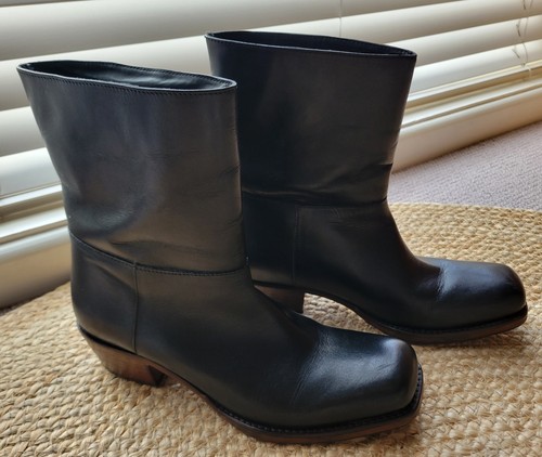 Zara black leather - black,