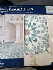 WallPops FP2949 Radiance Peel & Stick Floor Tiles, Blue, 12 x 12 inches