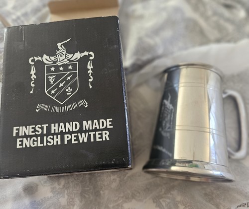 English pewter tankard - english,