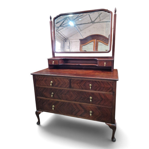 Antique dressing table chest - table,