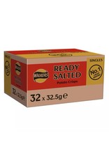 Walkers Ready Salted Crisps Box of 32 x 32.5g Full Box Best Before 9/25