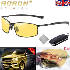 AORON Aluminum HD Night Driving Glasses Polarized Lens Anti Glare Vision Tinted