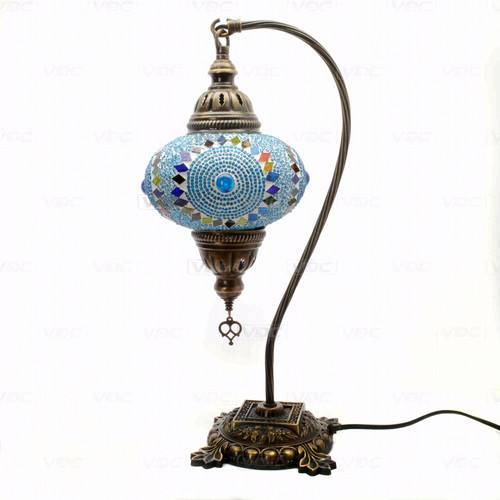 Green turkish mosaic table - turkish,