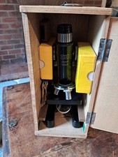 VINTAGE COC MICROSCOPE Zoom 1200x, + Box And Accessories,  Working 