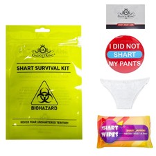 Shart Survival Kit Wipes Emergency Pants Gift For Him Her Dad Retirement Adult