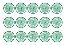 Edible Celtic FC cake toppers