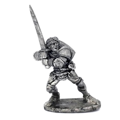 Medieval knight swinging sword - knight,
