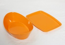 Mepal Service Denmark Yellow Tray and Serving Bowl/Dish Vintage Melamine Rosti