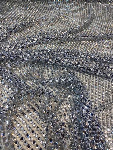 Silver diamond rhinestone - silver,