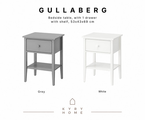 Ikea gullaberg bedside table - bedside,