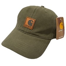 NEW WITH TAGS Carhartt Odessa Dusty Olive Canvas Workwear Cap - Adjustable Fit