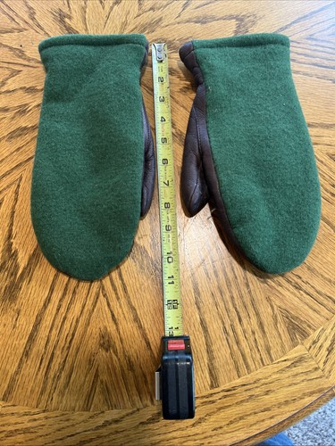 Vintage bean wool mittens - bean,