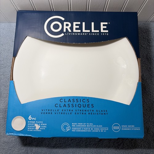Corelle white dinner plates - corelle,