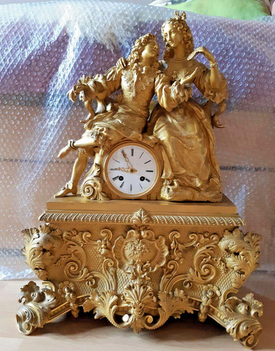 Large antique gilt - gilt, bronze