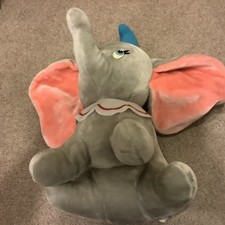 VINTAGE DUMBO DISNEYLAND DISNEY WORLD LARGE 24" PLUSH STUFFED TOY ELEPHANT