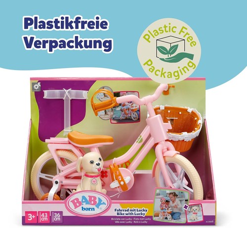 Baby born bike with lucky - baby,