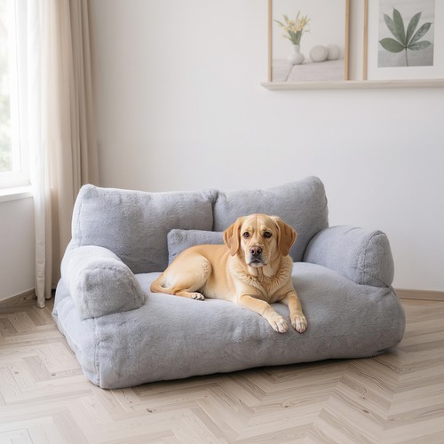 Soft plush pet sofa bed - pet,