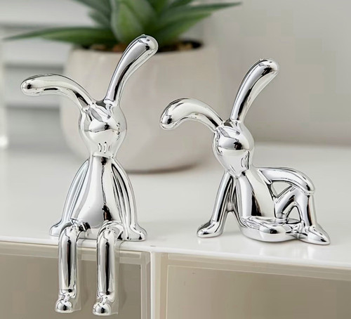 Set silver metallic metal - set,