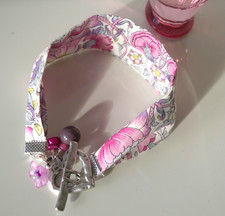 Liberty Tana Lawn Fabric Cuff Bracelet - Lodden F 