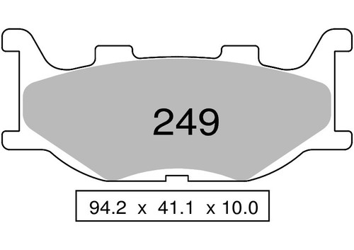 Organic front brake pair - , pads