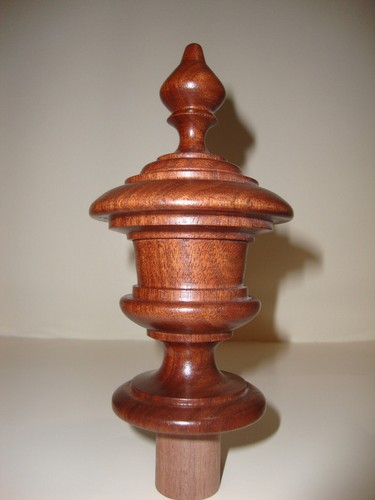 Wood finial unfinished for - wood,