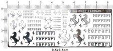 chrome decals Ferrari(silver)