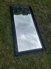 Full Size Black Framed Mirror 74cm X 165cm