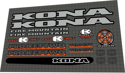 1994 kona fire mountain - kona, decal