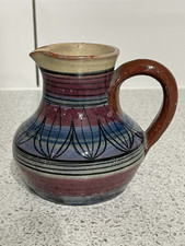 SMALL 8.5cm HIGH GODSHILL STUDIO POTTERY HAND PAINTED JUG INCISED MARK