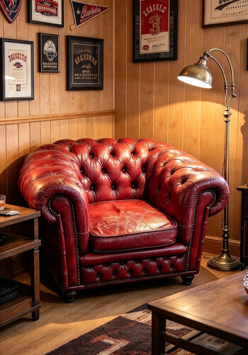 Chesterfield armchair oxblood - chesterfield,