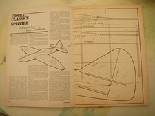 Aero Modeller plan of Spitfire, Messerschmitt Me109 & Gold Rush + mag Dec 1983