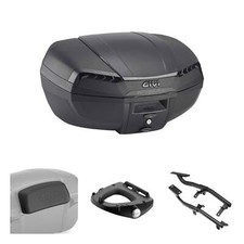 GIVI E46 RIVIERA Black Trunk Kit for Peugeot XP 400 ALLURE 2023-2023