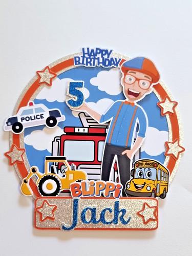 Personalised layered blippi - 3d,