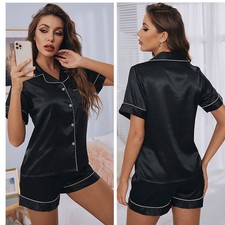 Women Satin Pyjamas Nightwear
