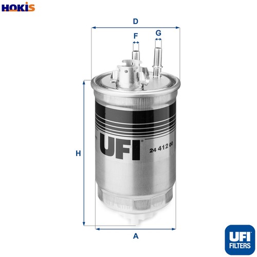 Fuel filter 412 - filter, 24.412.00