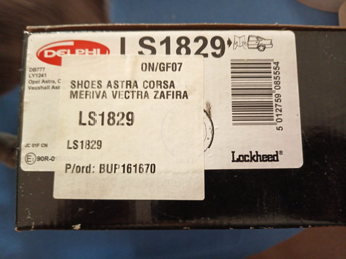 Delphi ls1829 rear brake shoes - ls1829,