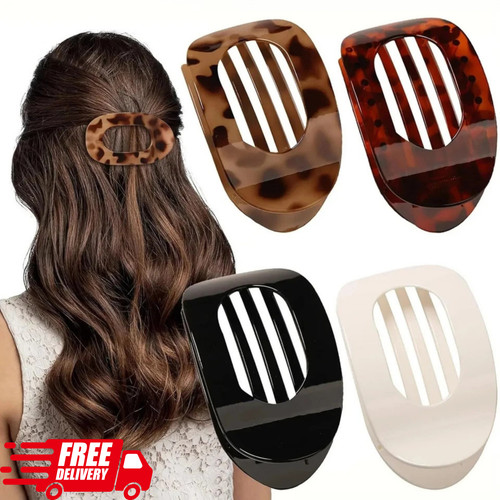 4pcs flat hair - flat, thick