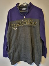Baltimore Ravens Quarter Zip NFL Size Large