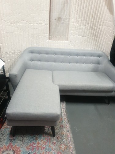 Grey fabric corner - grey,