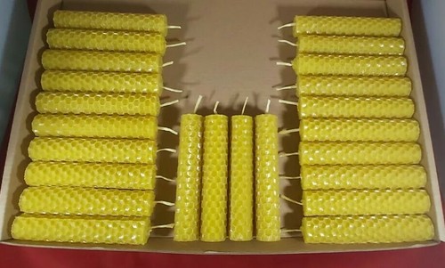 Candles 100 pure beeswax - 24, x