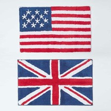 Union Jack Cotton Bath Mat and