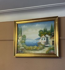 Italian Seaside And Villa View